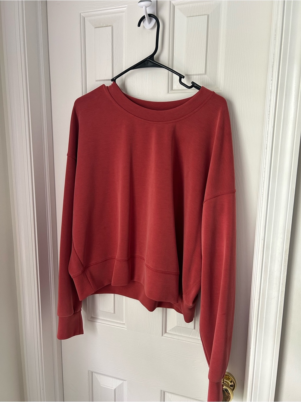 lululemon athletica faded coral crewneck top
